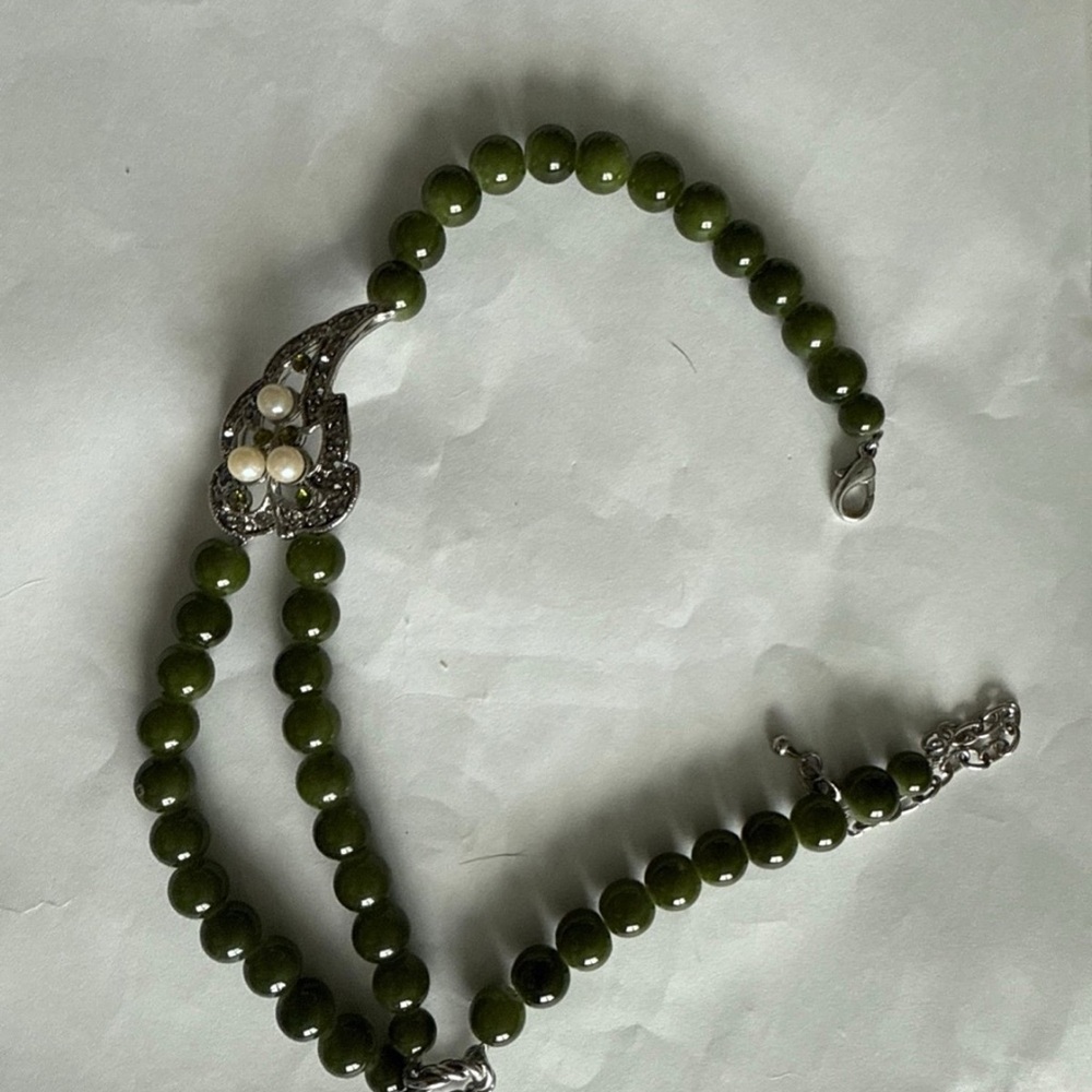 Green Bead Necklace
